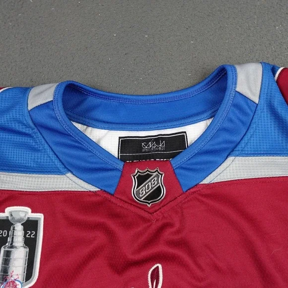 Elev808 Colorado Avalanche Hockey Jersey Mens Medium Red Blue Velvet 303 EDM - Picture 4 of 11